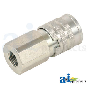 A-FEM-371-6FP-NL Coupler, Female Flat Face; FEM Series, ISO16028