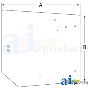 A-4272760M1 Glass; Cab Upper Rear