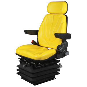 A-F10A6055 Seat, F10 Series w/ Isolator, Air Suspension, Yellow Vinyl