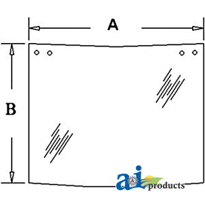 A-D129967 Glass, Rear, Upper
