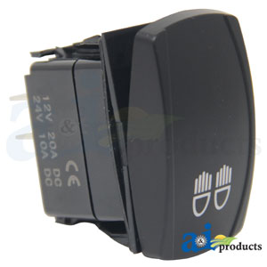 A-RS100G Switch, Rocker, Rectangle, 3 Terminal, On/Off (Illuminated)