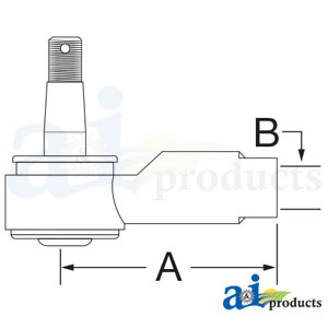 A-SBA334801512 Ball Joint, Steering Cylinder