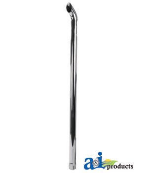 A-ZNL89020C Chrome Exhaust Stack, Curved
