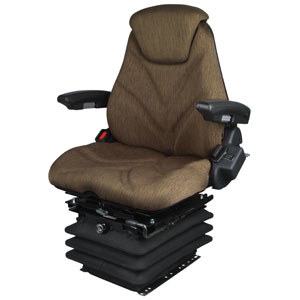 A-F20A7042 Seat, F20 Series w/ Isolator, Air Suspension, Brown Cloth