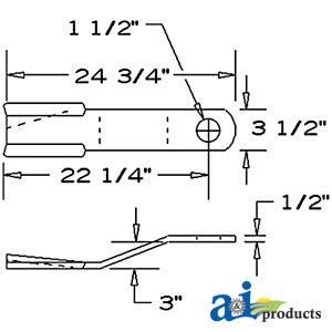 A-750788 Blade, Rotary Cutter, CCW, Lift