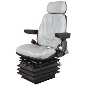 A-F10A6050 Seat, F10 Series w/ Isolator, Air Suspension, Gray Vinyl