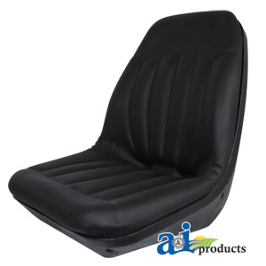 A-CS133-1V High Back, Molded Dishpan Seat, BLK
