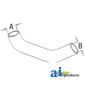 A-520656M1 Radiator Hose, Bottom