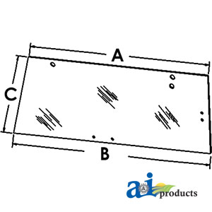 A-1340198C1 Glass, Rear