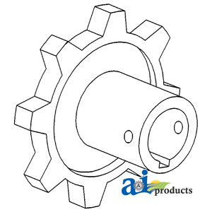 A-H91334 Sprocket, Clean Grain Auger, Lower