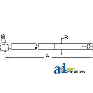A-E1NN3307AA Tube, Drag Link w/ End