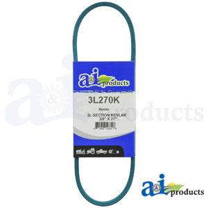 A-3L270K Aramid Blue V-Belt (3/8" X 27" )