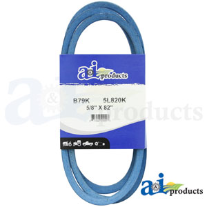 A-B79K Aramid Blue V-Belt (5/8" X 82" )