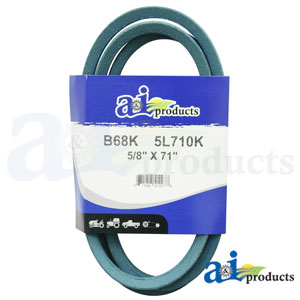 A-B68K Aramid Blue V-Belt (5/8" X 71" )