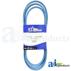 A-A101K Aramid Blue V-Belt (1/2" X 103" )