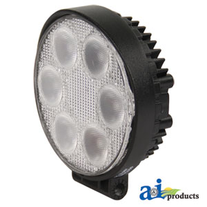 A-WL100 Work Lamp, LED, Flood, Round