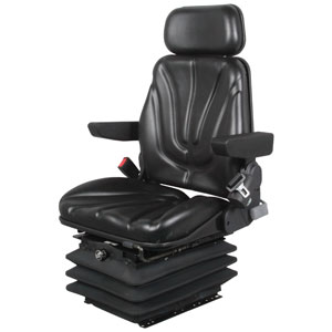 A-F10A6015 Seat, F10 Series, Air Suspension, Black Vinyl