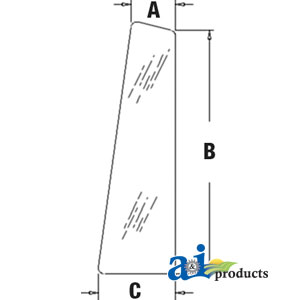 A-CG6124 Glass, Rear, Quarter (RH/LH)