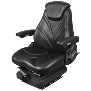 A-F20M5115 Seat, F20 Series, Low Pro Mechanical Suspension, Black Vinyl