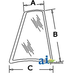 A-D126204 Glass, Rear, Quarter (RH)