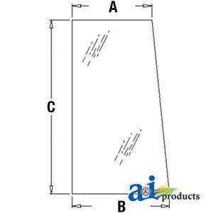 A-AT171897 Glass, Side, Front (LH) - Side, Rear (RH)