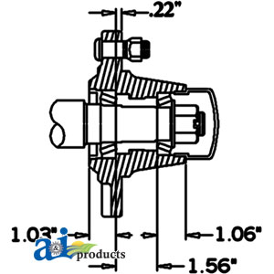 A-HS27605S55 Hub & Spindle Assy. (5 Stud)