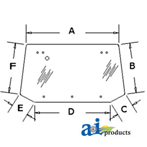 A-F0NN9442038BA Glass, Rear