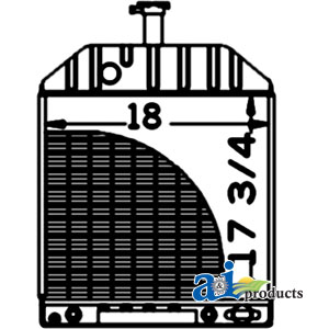 A-E0NN8005FA15L Radiator w/ Oil Cooler