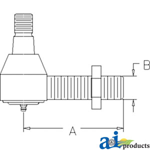 A-LVA10727 Tie Rod, Threaded (LH)
