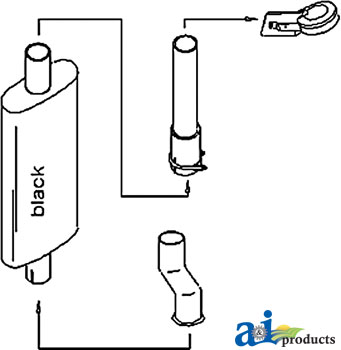 A-JD2950K Muffler & Pipe Conversion Kit