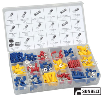 A-B1SB22 Solderless Terminal and Connector Assortment, 175 pieces