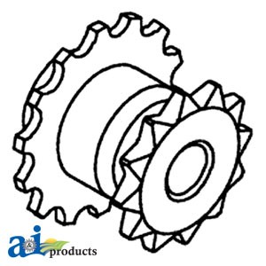 A-71193821 Sprocket w/ Threaded Bore, Fan Shaft