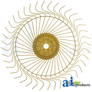 A-P20BG003 Rake Wheel Complete, (RH) w/ 7mm Tines