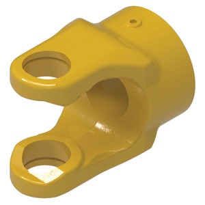 A-800-6130 Implement Yoke, 30mm Round Bore w/ 10mm Keyway