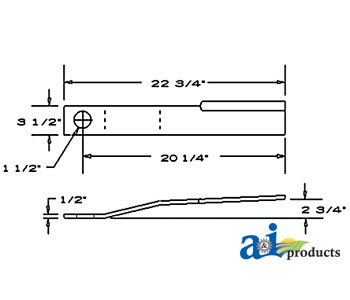 A-15096SW Blade, Rotary Cutter, CCW