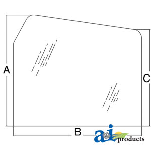 A-D6NN9442006E Glass, Rear, Upper - Fixed