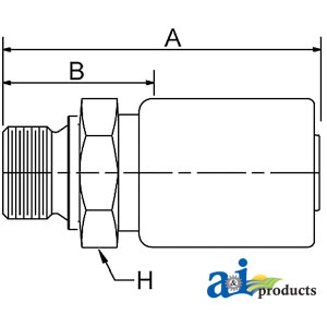 A-M-BSPP-06-08 (HC-M-BSPP) Male BSP Parallel Pipe - Rigid - Straight