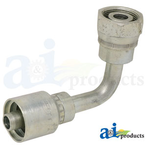 A-F-DL9008-18-26-W Din Light 24 degree Seat 90 degree Female Swivel O-Ring