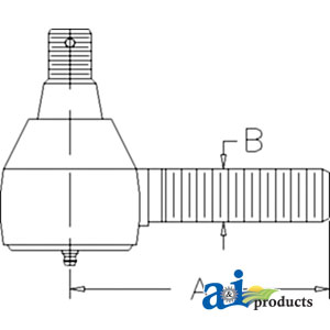 A-AL37523 Tie Rod, Short Threaded