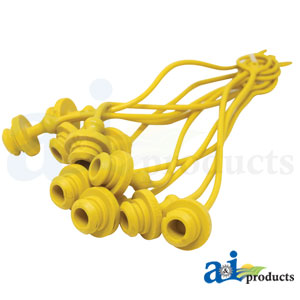 A-P211012 Dust Plug, 1/2", Yellow (10 pkg)