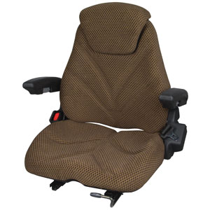 A-F20ST3025 Seat, F20 Series, Slide Track, Brown Checkered Cloth