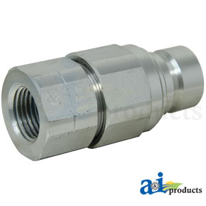 A-FF5028FP-A Flat Hydraulic Coupler Plug, Male, 1/2" NPT