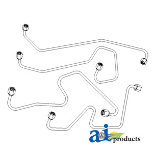 A-FPL600 Injection Line Set, 4 Cylinder