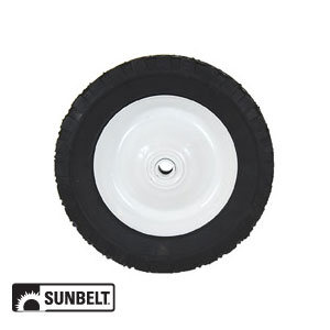 A-B1SB278 WHEEL-DECK, 8X1.75, DIAMOND, STEEL,WHITE