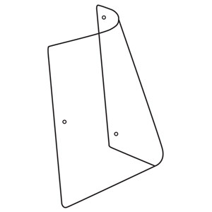 A-R201574 Glass, Rear, Side (LH); Tinted