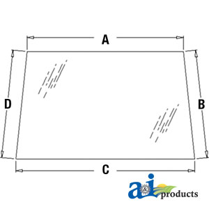 A-448607A1 Glass, Windshield, Upper