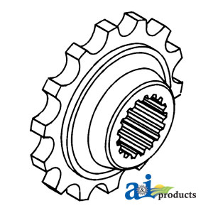 A-155533A Coupler Sprocket, Rear