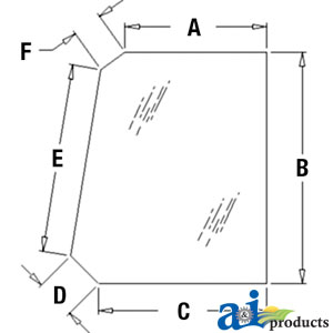 A-T164707 Glass, Door, Upper (RH/LH)