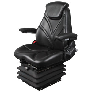A-F20A7015 Seat, F20 Series, Air Suspension, Black Vinyl