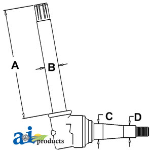 A-AR55179 Spindle (RH/LH)
